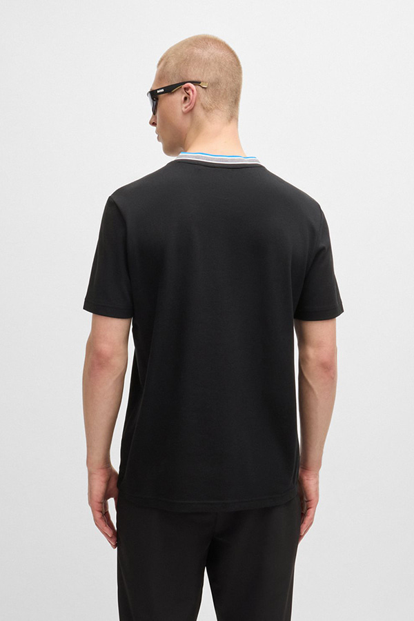 ΑΝΔΡΙΚΗ ΜΠΛΟΥΖΑ BOSS - 006 ΜΑΥΡΟ